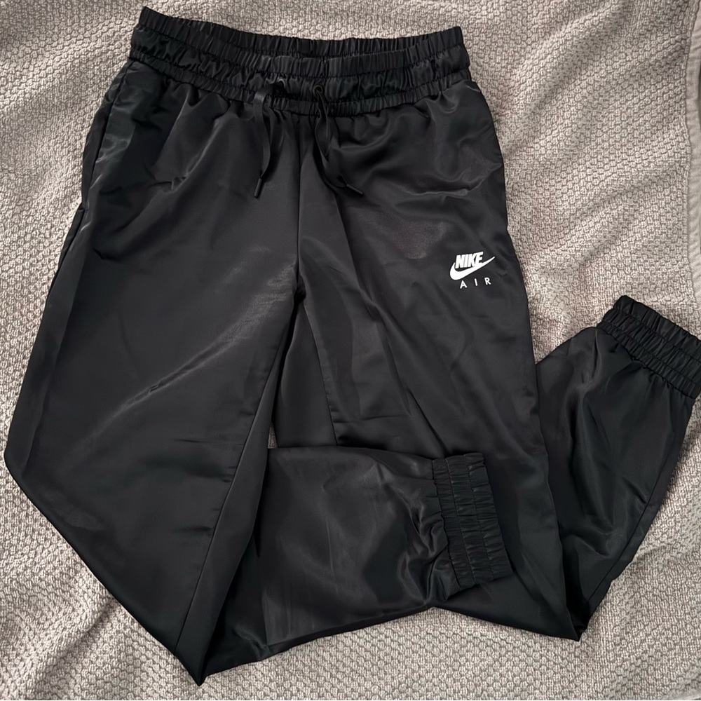 Nike Air Women’s Satin Track Pants/Joggers, Size Small, 28” inseam, black